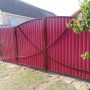 Ворота и Калитка с рисунком в Рогачёве 2